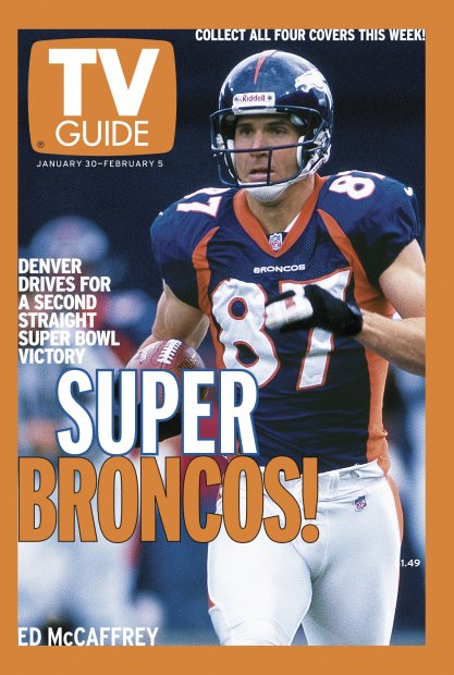 TV Guide cover - Ed McCaffrey - January 30, 1999