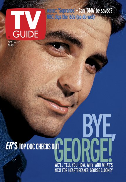 TV Guide cover - George Clooney - February 6, 1999