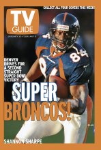 TV Guide cover - Shannon Sharpe - January 30, 1999