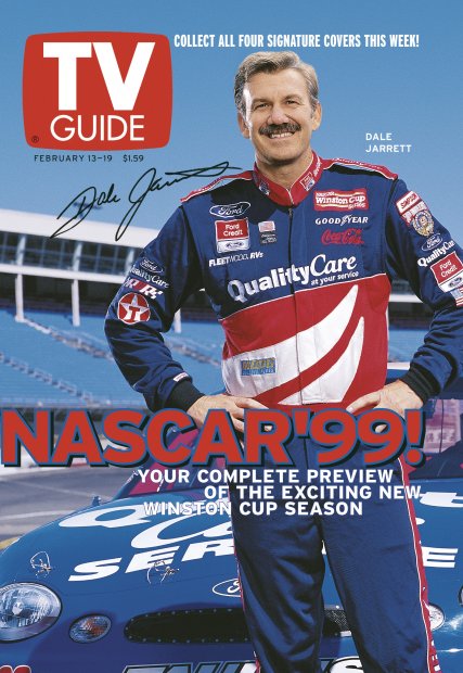 TV Guide cover - Dale Jarrett - February 13, 1999