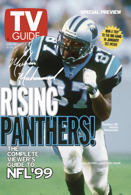 TV Guide cover - Muhsin Muhammad - August 28, 1999