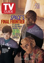 TV Guide cover - Nicole deBoer, Michael Dorn, Armin Shimerman - May 29, 1999