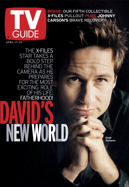 TV Guide cover - David Duchovny - April 17, 1999