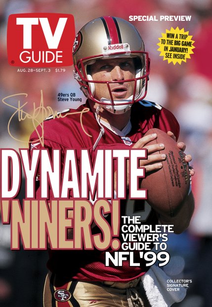 TV Guide cover - Steve Young - August 28, 1999