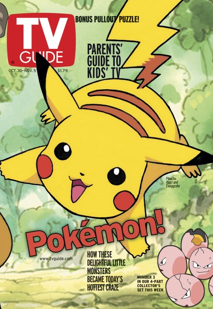 TV Guide cover - Pikachu - October 30, 1999