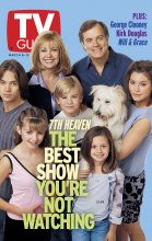 TV Guide cover - Jessica Biel, Stephen Collins, David Gallagher, Happy, Catherine Hicks, Beverley Mitchell, Mackenzie Rosman, Barry Watson - March 6, 1999