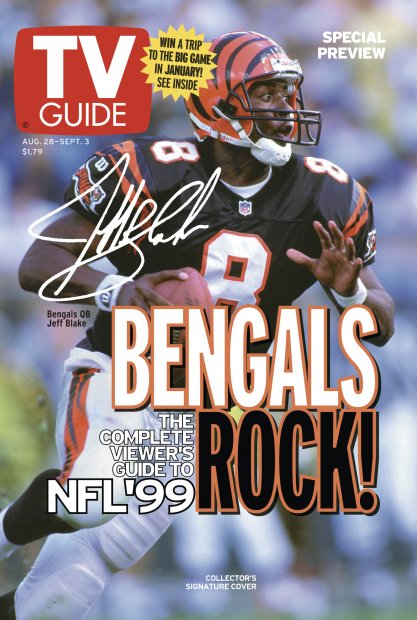 TV Guide cover - Jeff Blake - August 28, 1999