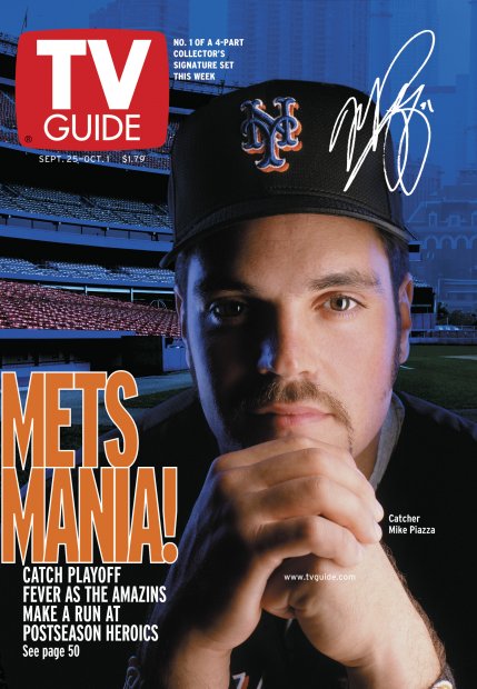 TV Guide cover - Mike Piazza - September 25, 1999