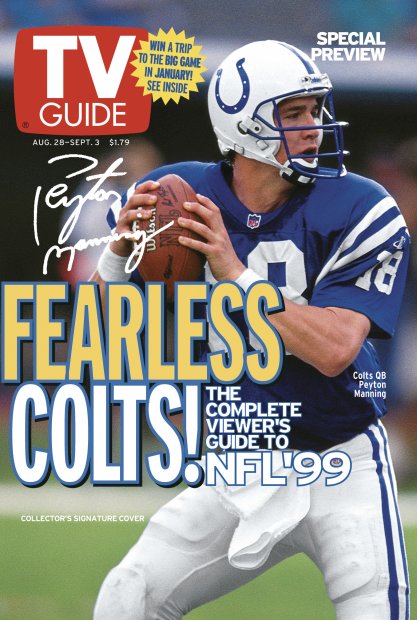 TV Guide cover - Peyton Manning - August 28, 1999