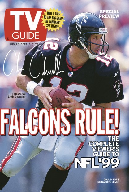 TV Guide cover - Chris Chandler - August 28, 1999