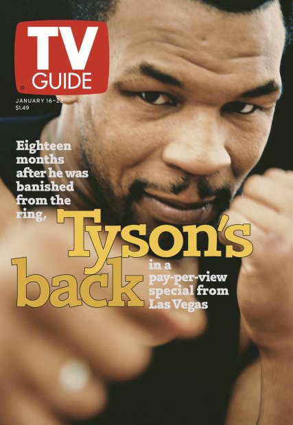 TV Guide cover - Mike Tyson - January 16, 1999