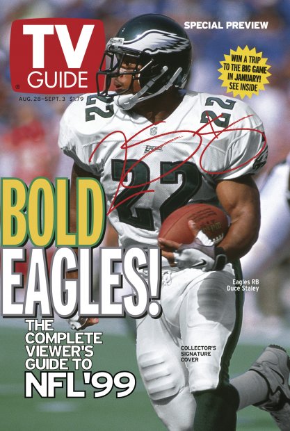 TV Guide cover - Duce Staley - August 28, 1999