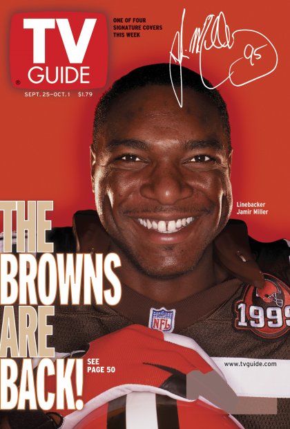 TV Guide cover - Jamir Miller - September 25, 1999