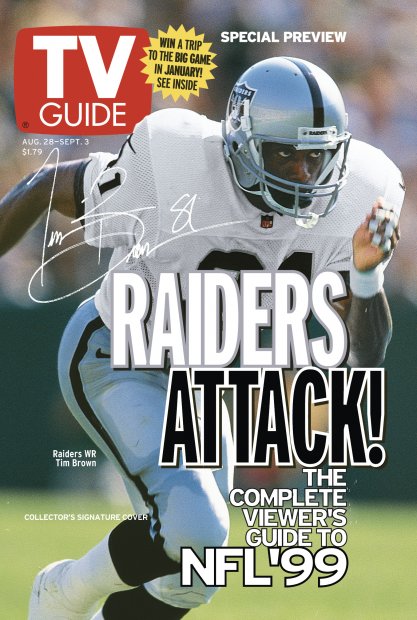 TV Guide cover - Tim Brown - August 28, 1999