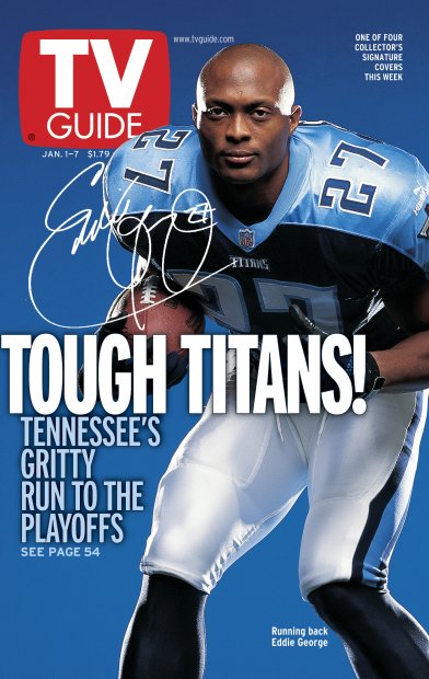TV Guide cover - Eddie George - January 1, 2000