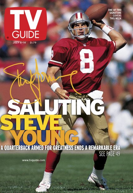 TV Guide cover - Steve Young - July 8, 2000
