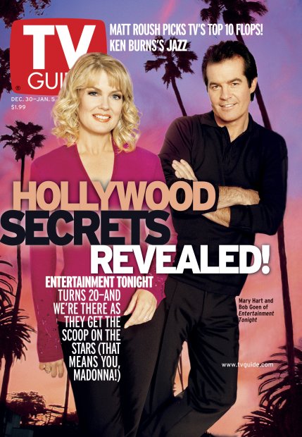 TV Guide cover - Bob Goen, Mary Hart - December 30, 2000
