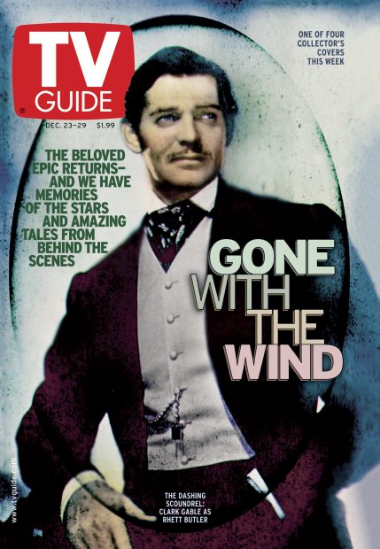 TV Guide cover - Clark Gable - December 23, 2000