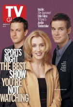 TV Guide cover - Josh Charles, Felicity Huffman, Peter Krause - March 11, 2000