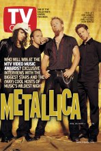 TV Guide cover - Kirk Hammett, James Hetfield, Jason Newsted, Lars Ulrick - August 26, 2000