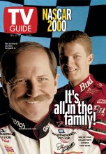 TV Guide cover - Dale Earnhardt, Dale Earnhardt Jr. - February 12, 2000