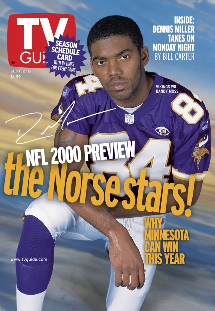 TV Guide cover - Randy Moss - September 2, 2000