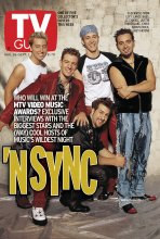 TV Guide cover - Lance Bass, J.C. Chasez, Joey Fatone, Chris Kirkpatrick, Justin Timberlake - August 26, 2000
