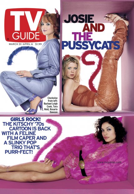 TV Guide cover - Rachel Leigh Cook, Rosario Dawson, Tara Reid - March 31, 2001