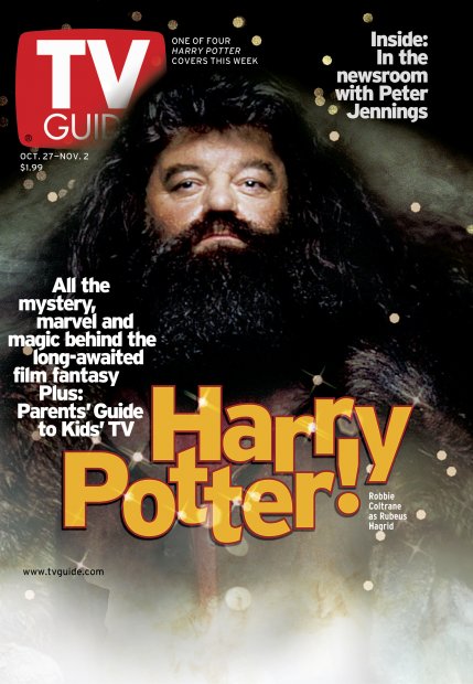 TV Guide cover - Robbie Coltrane - October 27, 2001