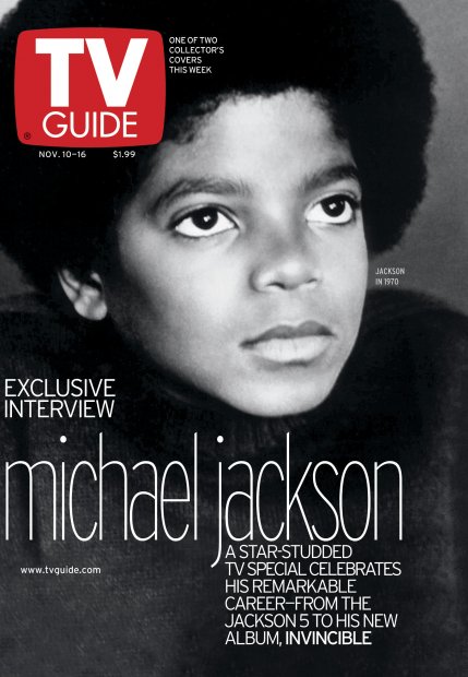 TV Guide cover - Michael Jackson - November 10, 2001