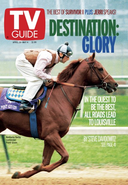 TV Guide cover - Point Given - April 28, 2001