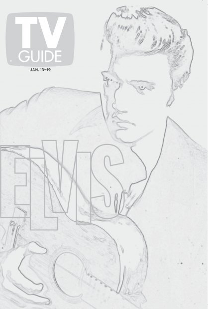 TV Guide cover - Elvis Presley - January 13, 2001