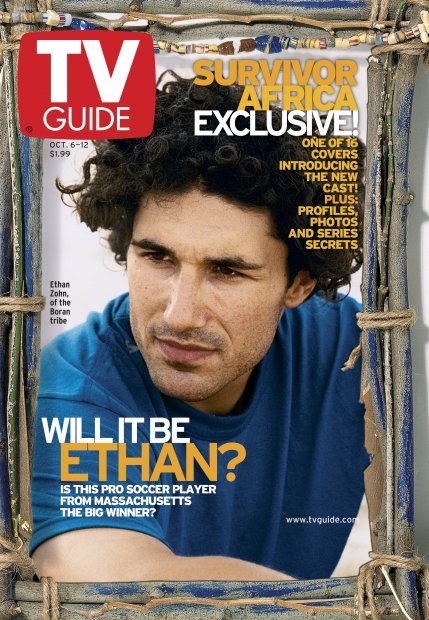 TV Guide cover - Ethan Zohn - October 6, 2001
