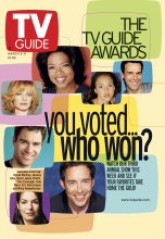 TV Guide cover - Jessica Alba, Tom Cavanagh, David James Elliott, Marg Helgenberger, Eric McCormack, Sela Ward, Oprah Winfrey - March 3, 2001