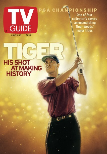 TV Guide cover - Tiger Woods - June 9, 2001