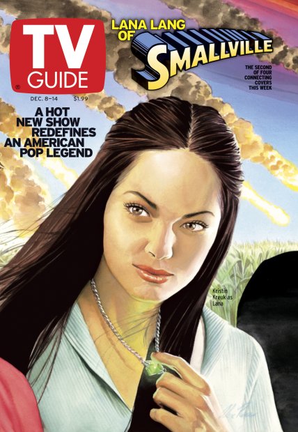 TV Guide cover - Kristin Kreuk - December 8, 2001