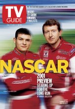 TV Guide cover - Casey Atwood, Bill Elliott - February 17, 2001