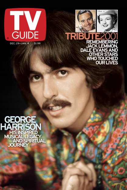 TV Guide cover - Dale Evans, George Harrison, Jack Lemmon - December 29, 2001