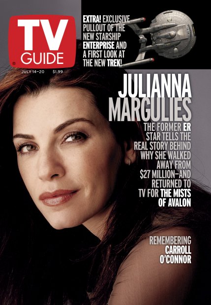TV Guide cover - Julianna Margulies - July 14, 2001