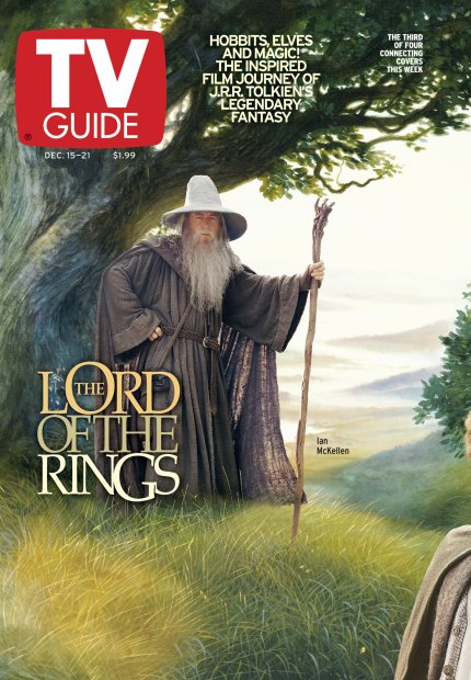 TV Guide cover - Ian McKellen - December 15, 2001