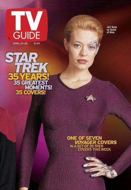 TV Guide cover - Jeri Ryan - April 20, 2002