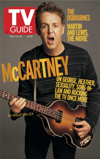 TV Guide cover - Paul McCartney - November 23, 2002