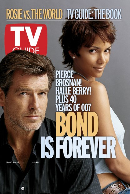TV Guide cover - Halle Berry, Pierce Brosnan - November 9, 2002
