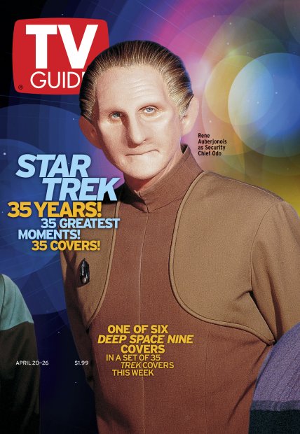 TV Guide cover - Rene Auberjonois - April 20, 2002