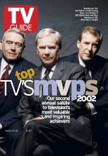 TV Guide cover - Tom Brokaw, Peter Jennings, Dan Rather - March 9, 2002