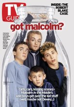 TV Guide cover - Justin Berfield, Christopher Kennedy Masterson, Frankie Muniz, Erik Per Sullivan - March 16, 2002