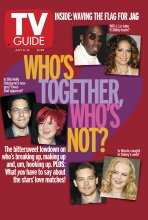TV Guide cover - Sean P. Diddy Combs, Nicole Kidman, Jennifer Lopez, Tobey Maguire, Kelly Osbourne, Gideon Yago - July 6, 2002