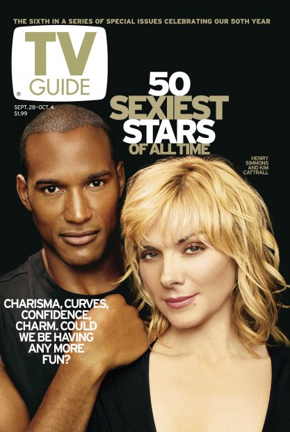 TV Guide cover - Kim Cattrall, Henry Simmons - September 28, 2002