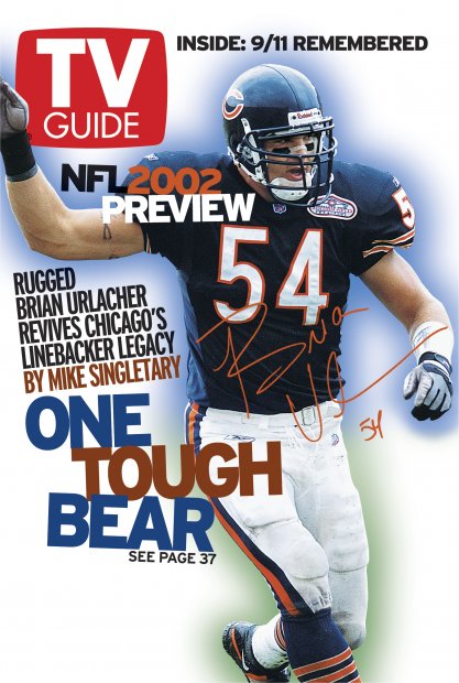 TV Guide cover - Brian Urlacher - August 31, 2002
