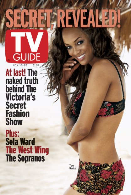 TV Guide cover - Tyra Banks - November 16, 2002